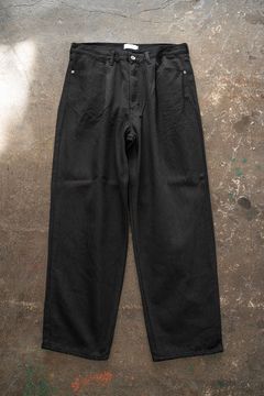 【ラスト1点】【24AW】インボックスタック12ozデニムパンツ(BLACK)