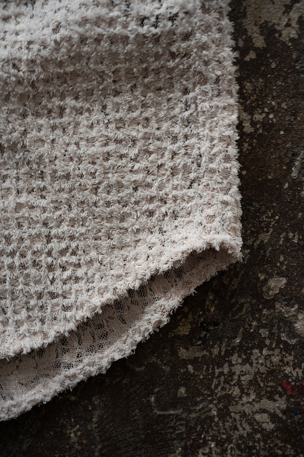 【ラスト1点】【26SS】Feather Lace Shirt/フェザーレースシャツ(ECRU)