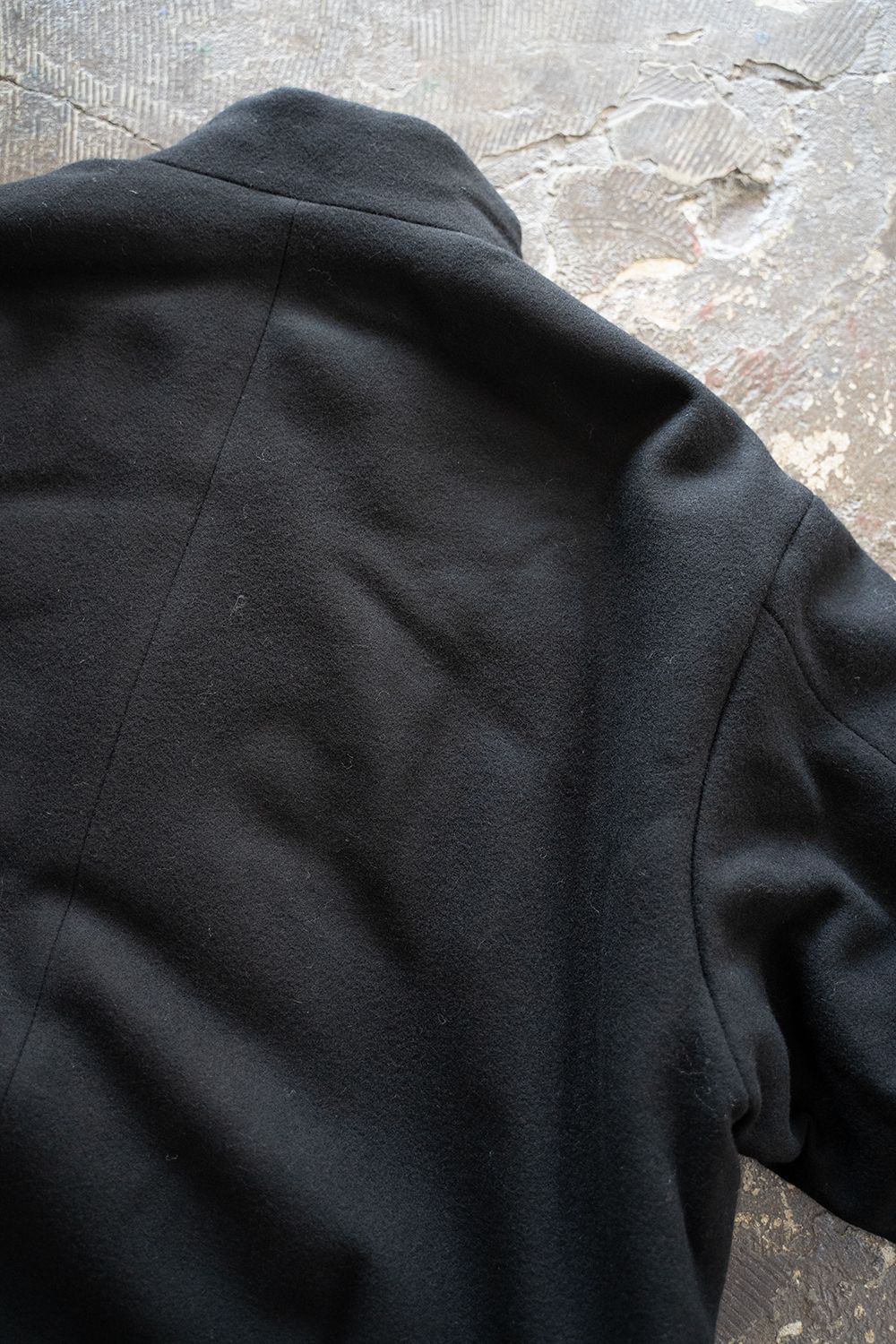 【25AW】ラムウールシンサレートスタンドカラーブルゾン(BLACK)