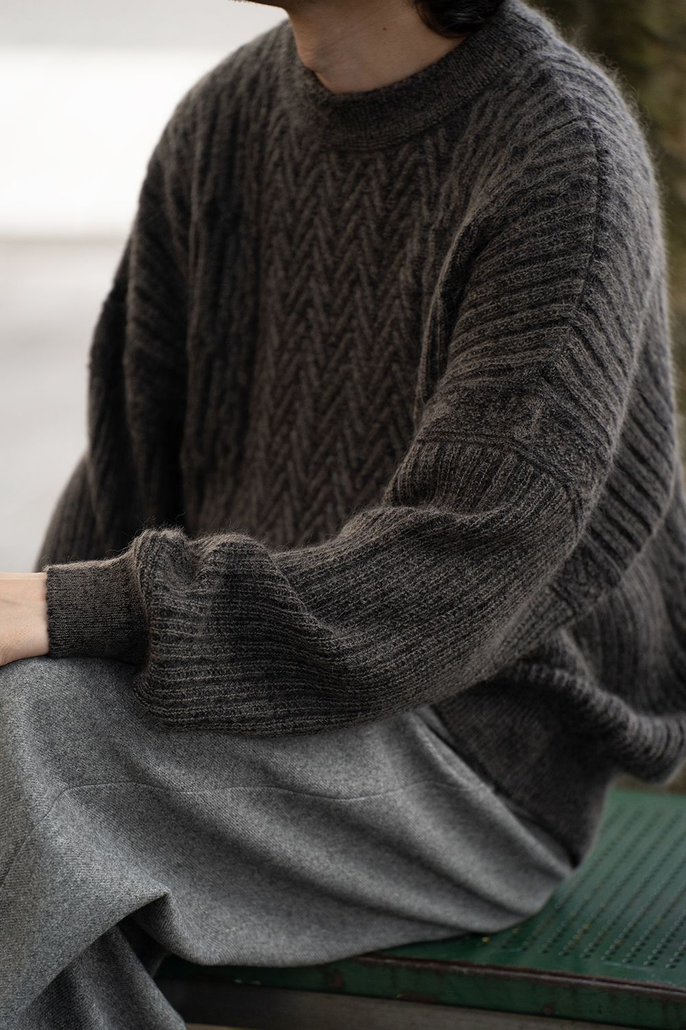 【25AW】Sekkei Mohair Knit(BROWN)