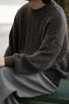 【25AW】Sekkei Mohair Knit(BROWN)