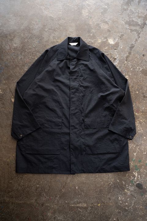 【ラスト1点】【25AW】ナイロンハーフコート(DARK NAVY)
