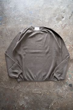 【ラスト1点】【22AW】カシミア混クルーネックニット(GREIGE)
