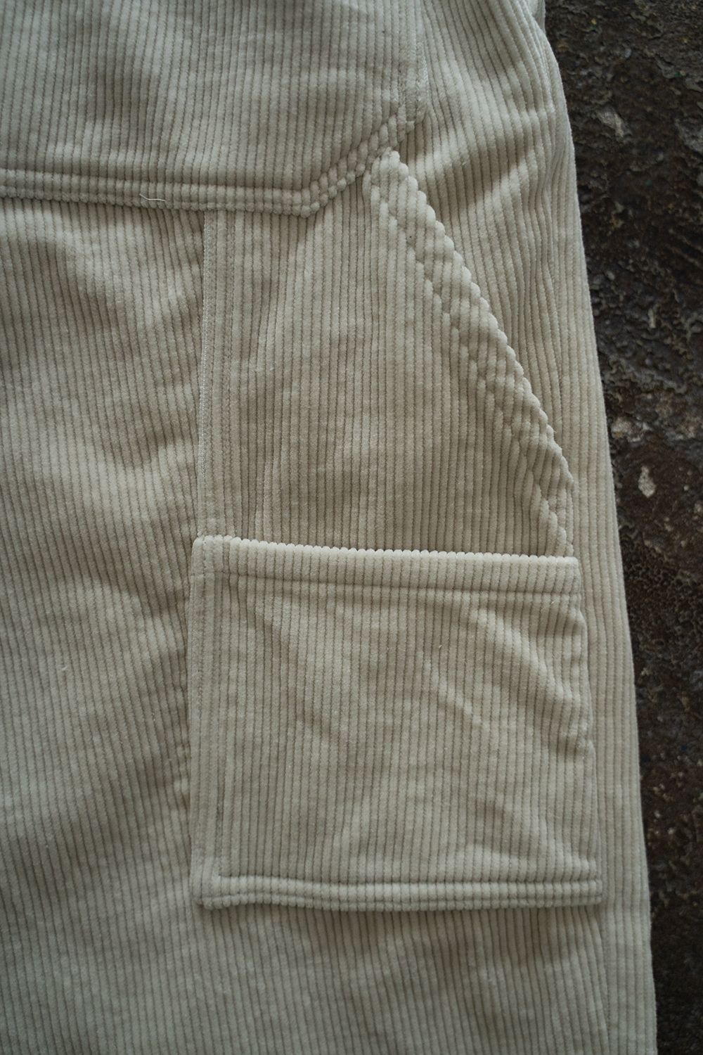 【ラスト1点】2-Tack Corduroy Painter Pants/2タックコーデュロイペインターパンツ(OFF WHITE)