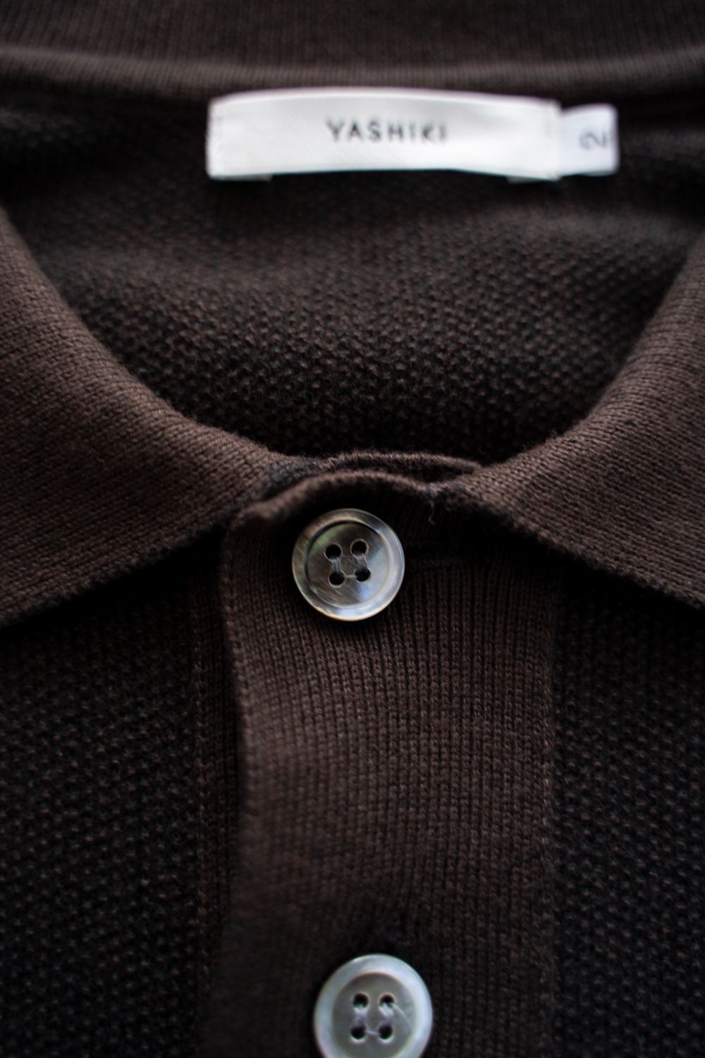 【26SS】Aotsuyu Knit Polo(BROWN)