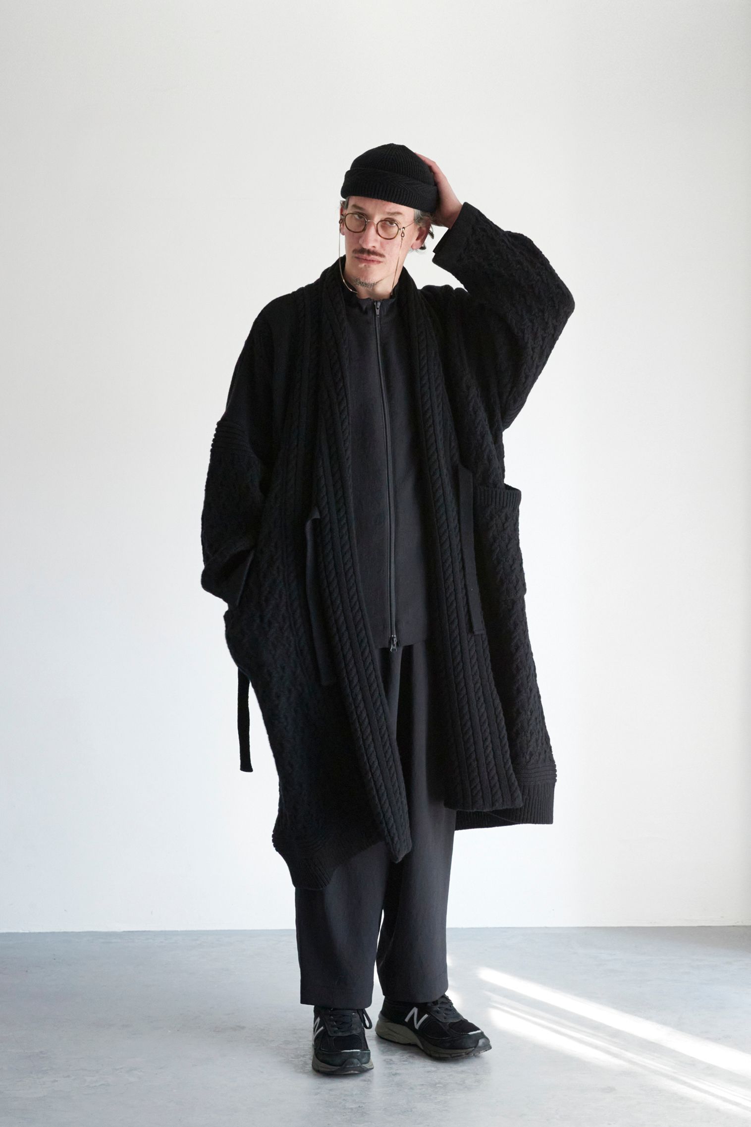 YASHIKI Ginrei Knit Coat【23AW】袖丈42cm