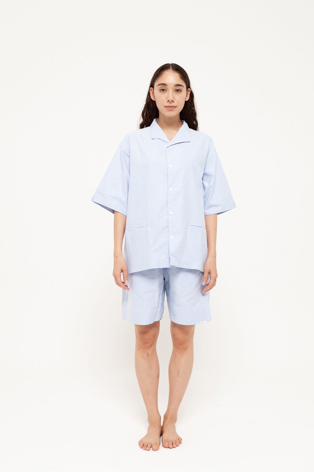 【24SS】"week s/s"pajama【セットアップ】(SAX BLUE)