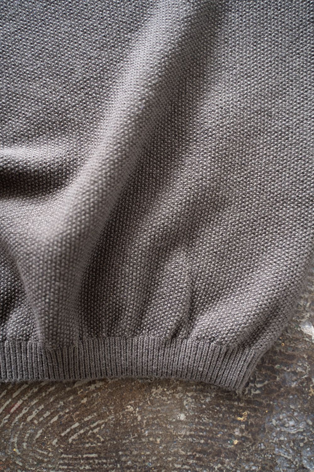 【ラスト1点】【22AW】カシミア混クルーネックニット(GREIGE)