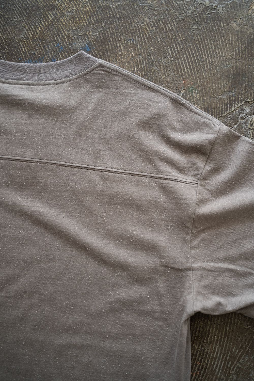 【ラスト1点】【24SS】シルク混フットボールTシャツ(SLATE GRAY)