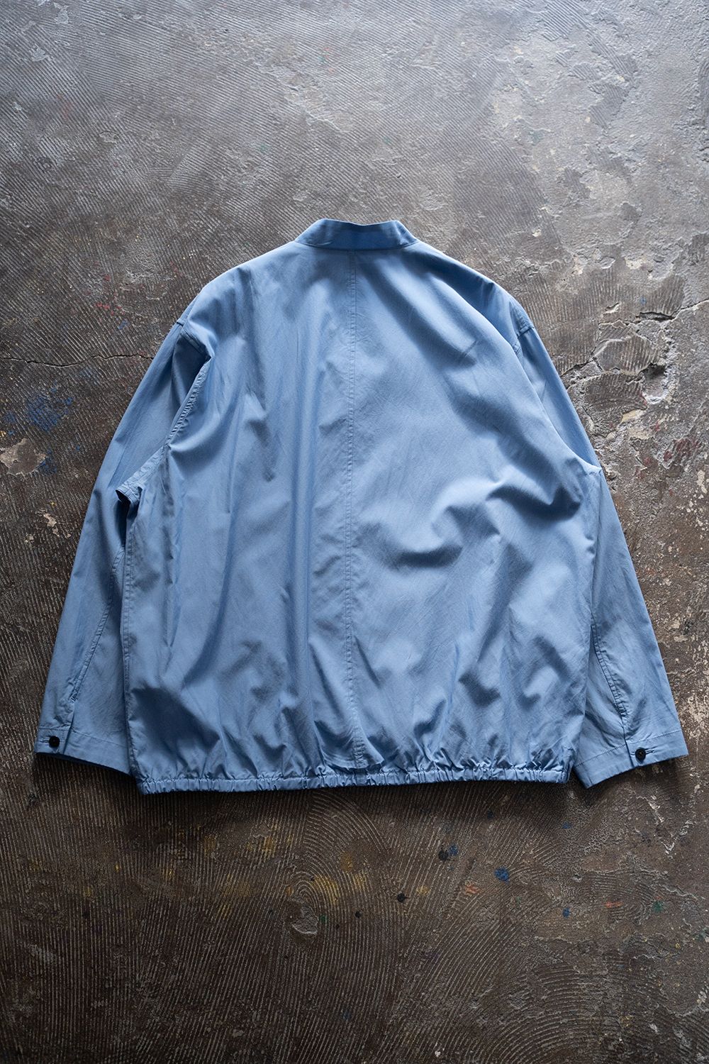【ラスト1点】【24SS】キュプラ×綿シャツブルゾン(LIGHT BLUE)