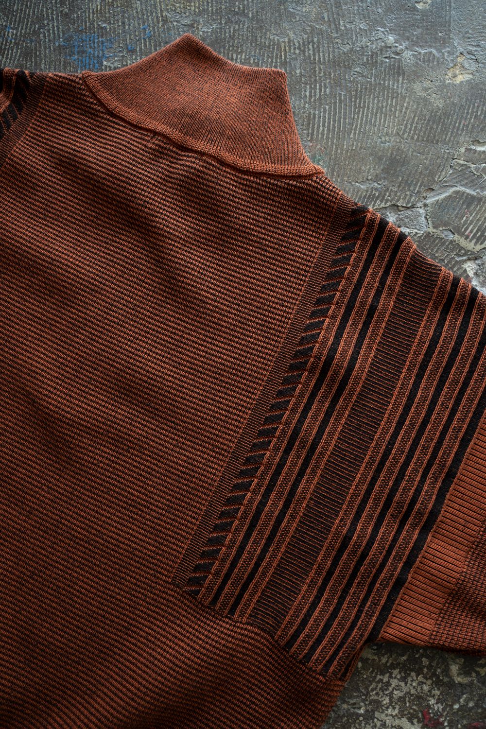 【25AW】Fuyushigure Half Zip Knit(ORANGE)