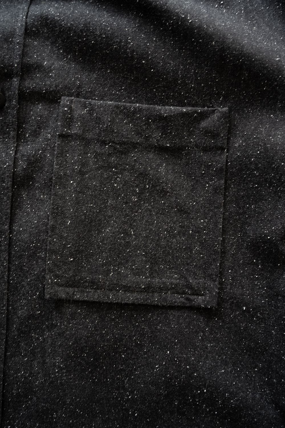 【26AW】シルクネップオーバーシャツ(CHARCOAL)