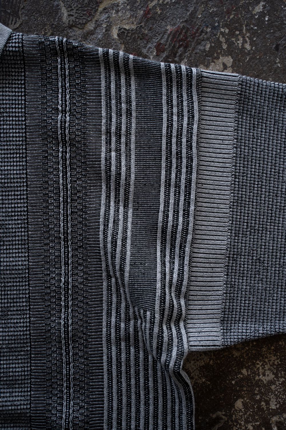 【26AW】Akisame Knit Polo(MIX GRAY)
