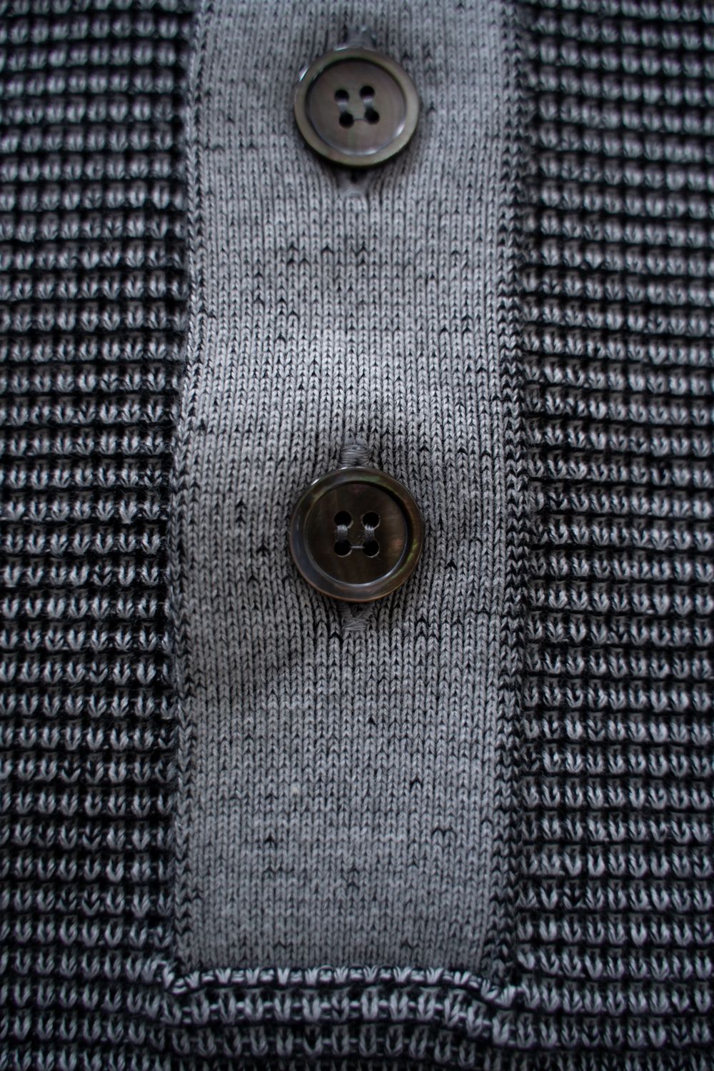 【26AW】Akisame Knit Polo(MIX GRAY)