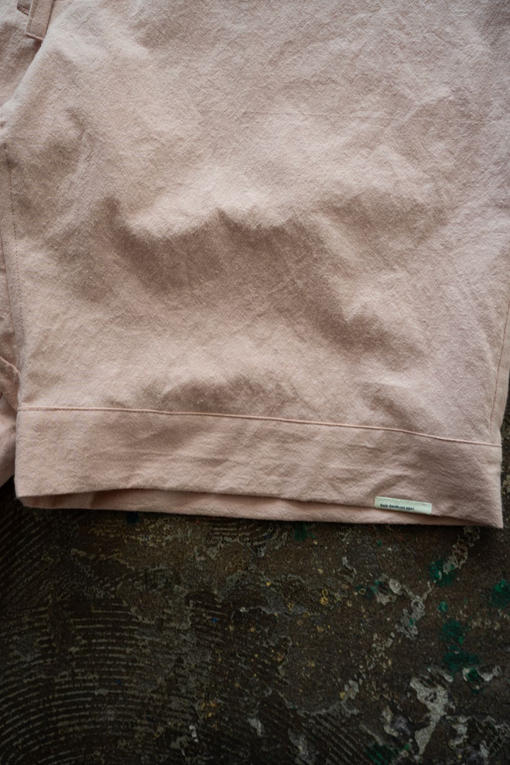 【26SS】"joint(short)"pajama【オールインワン】(wwashed light cotton PINK)