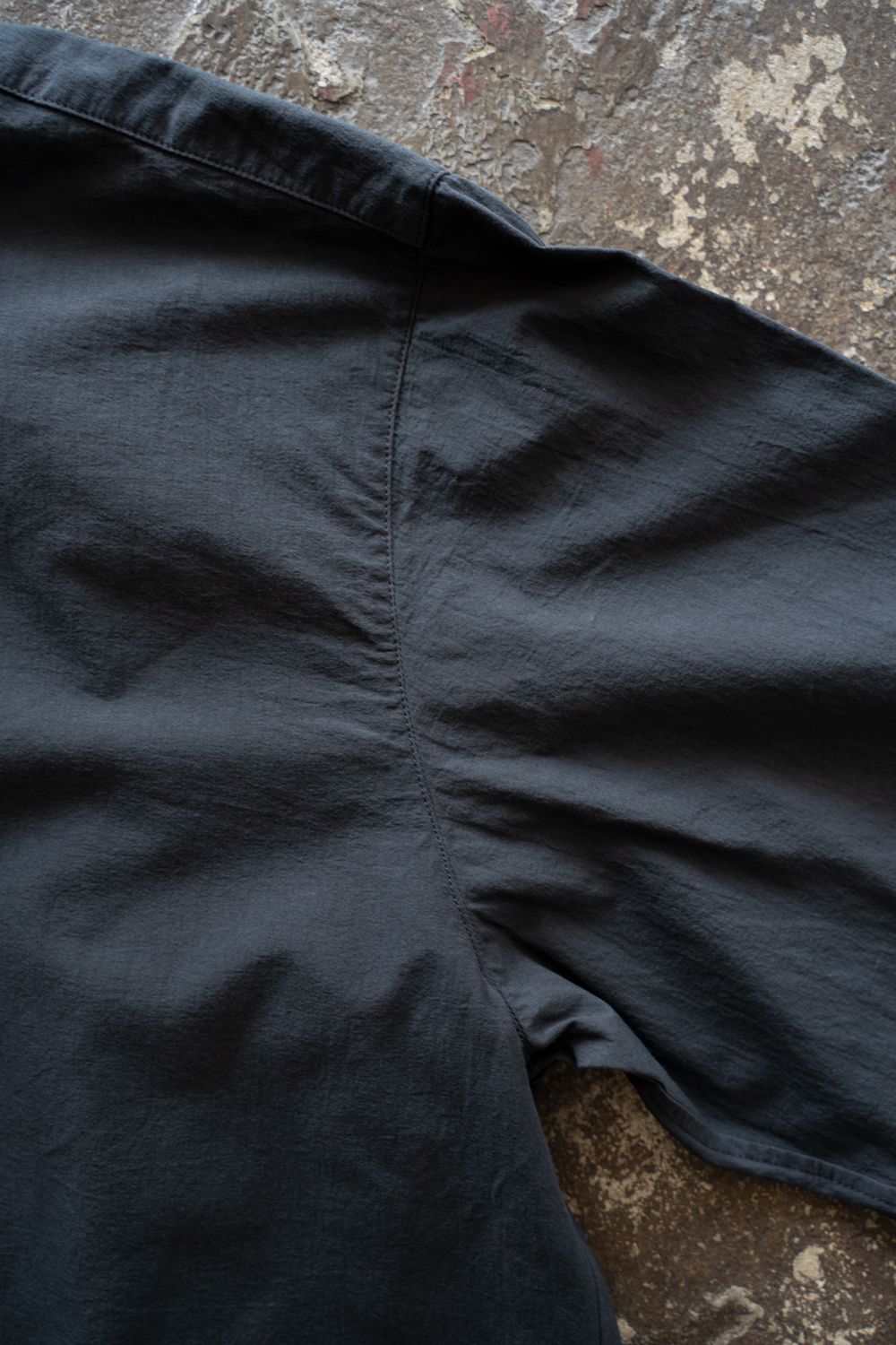 強撚OCブロードシャツ(墨黒)