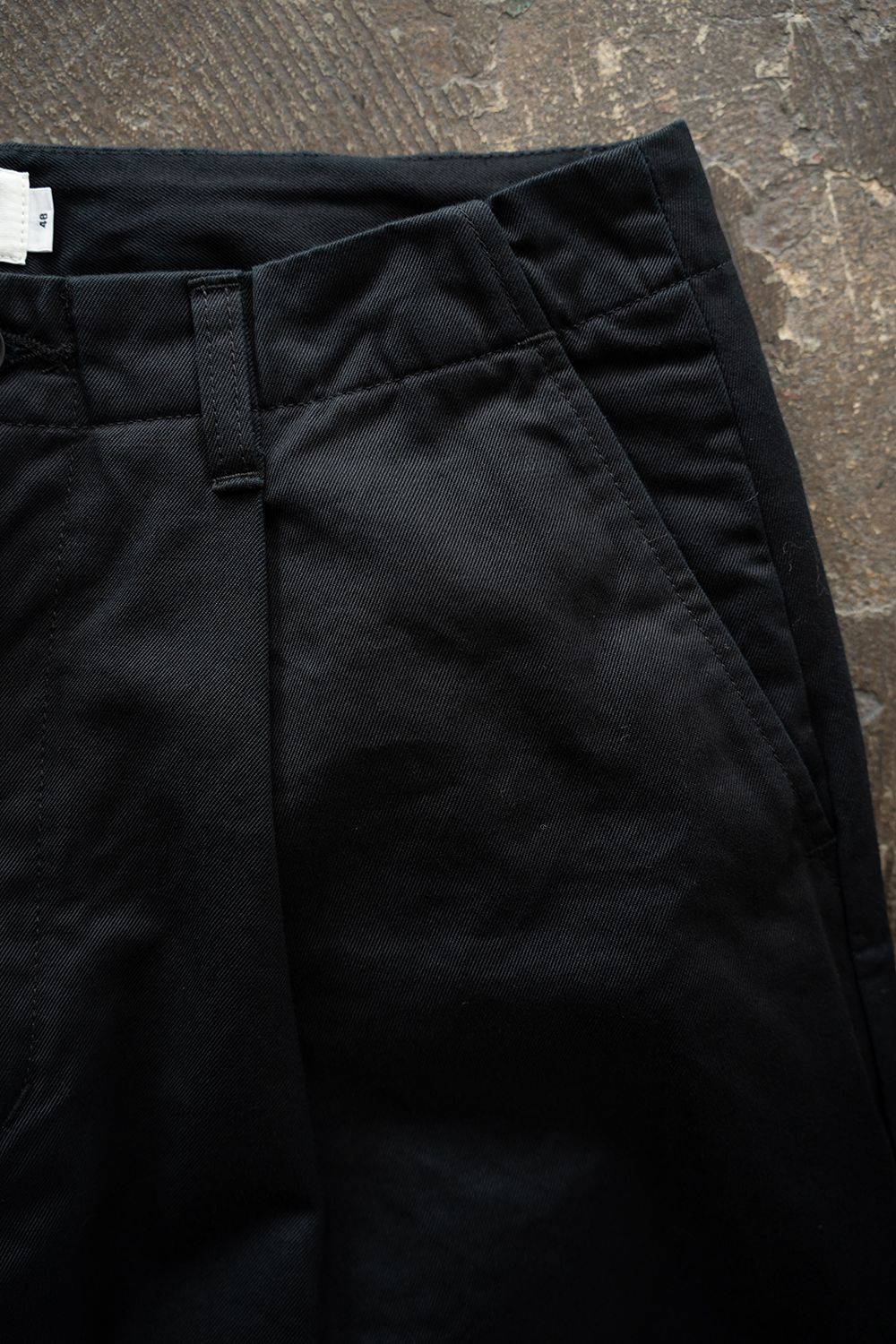 【26SS】セルビッチチノワンタックパンツ(BLACK NAVY)