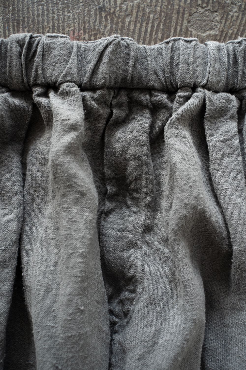 起毛大麻パンツ(薄炭)