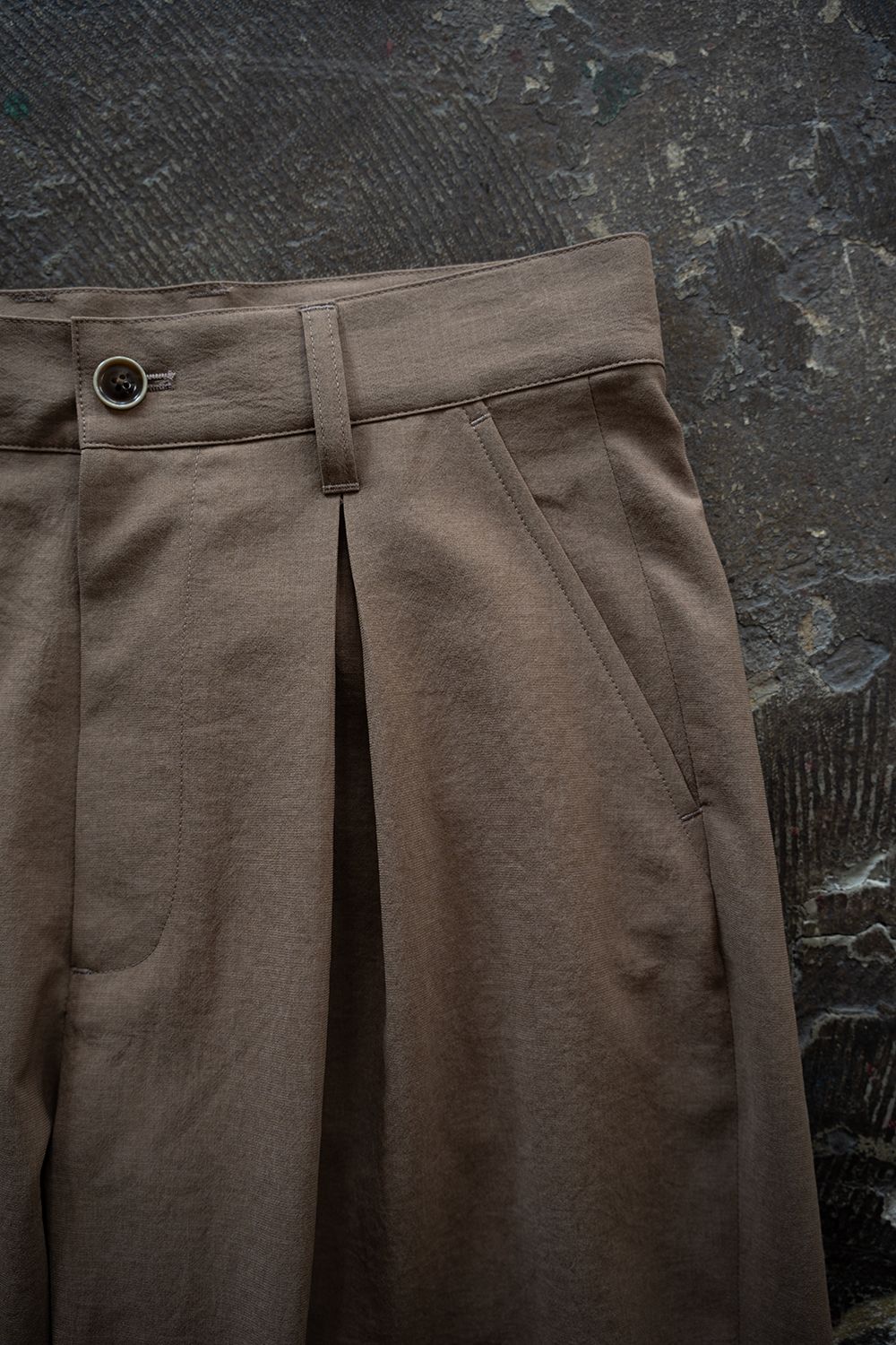 【26SS】2-Tack Wide Slacks/2タックワイドスラックス(BEIGE)