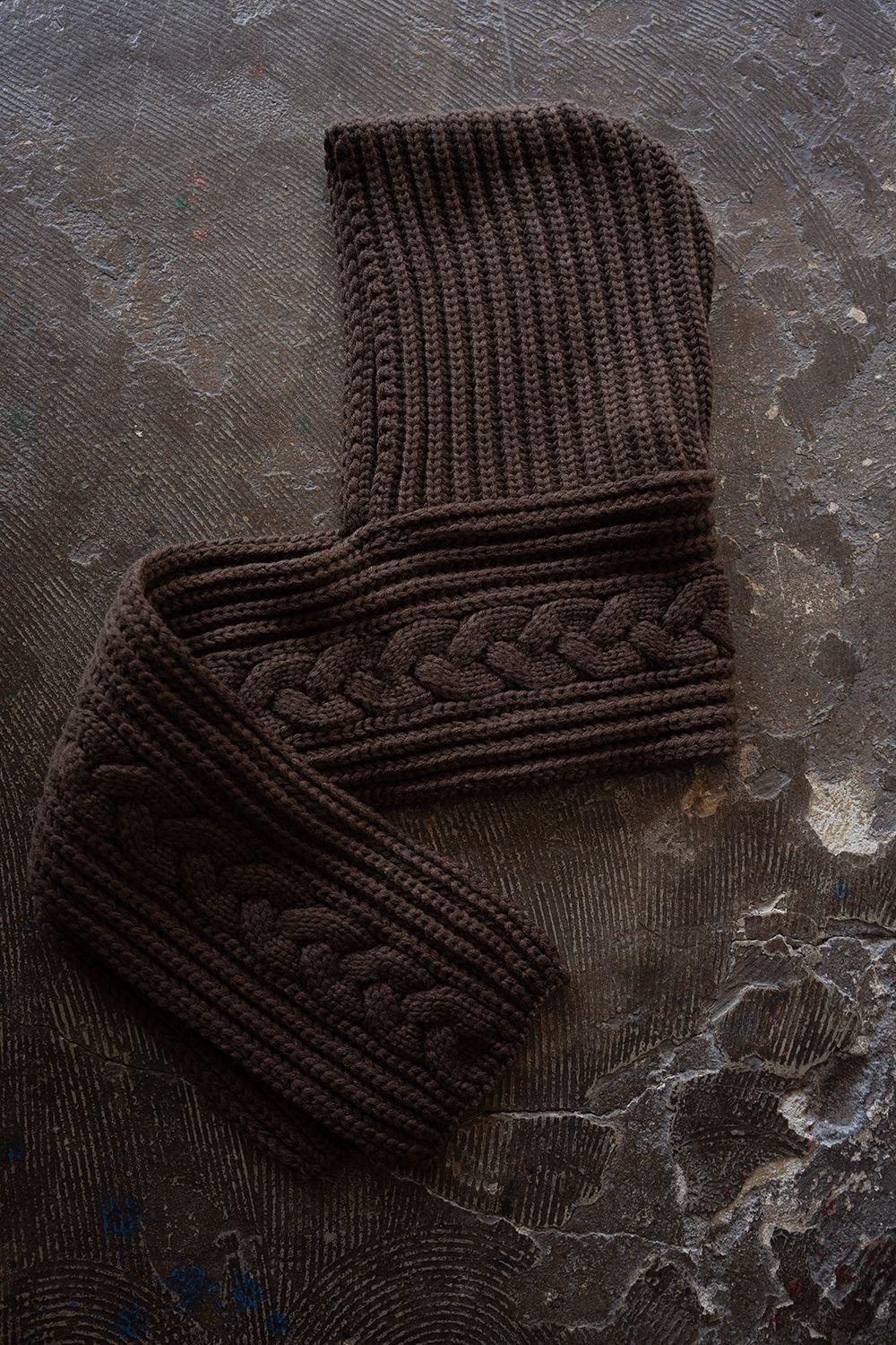 【26AW】Kanya Hooded Scarf(BROWN)
