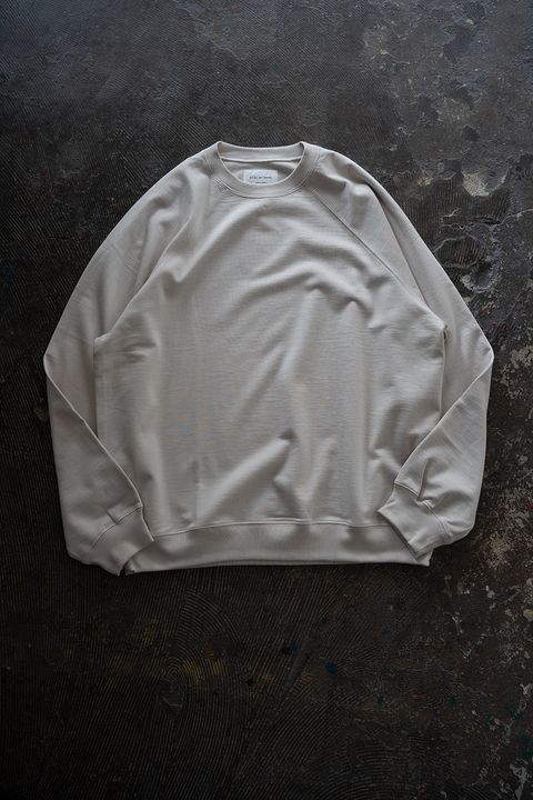 【26AW】ラグランスリーブプルオーバースウェット(ECRU)