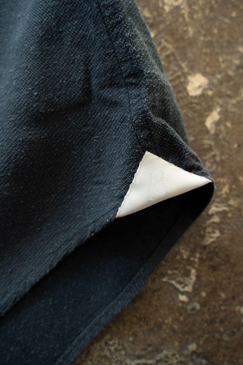 【ラスト1点】【25AW】Silk Nep Kersey Windsor Wide Collar Shirt(IRON BLUE)