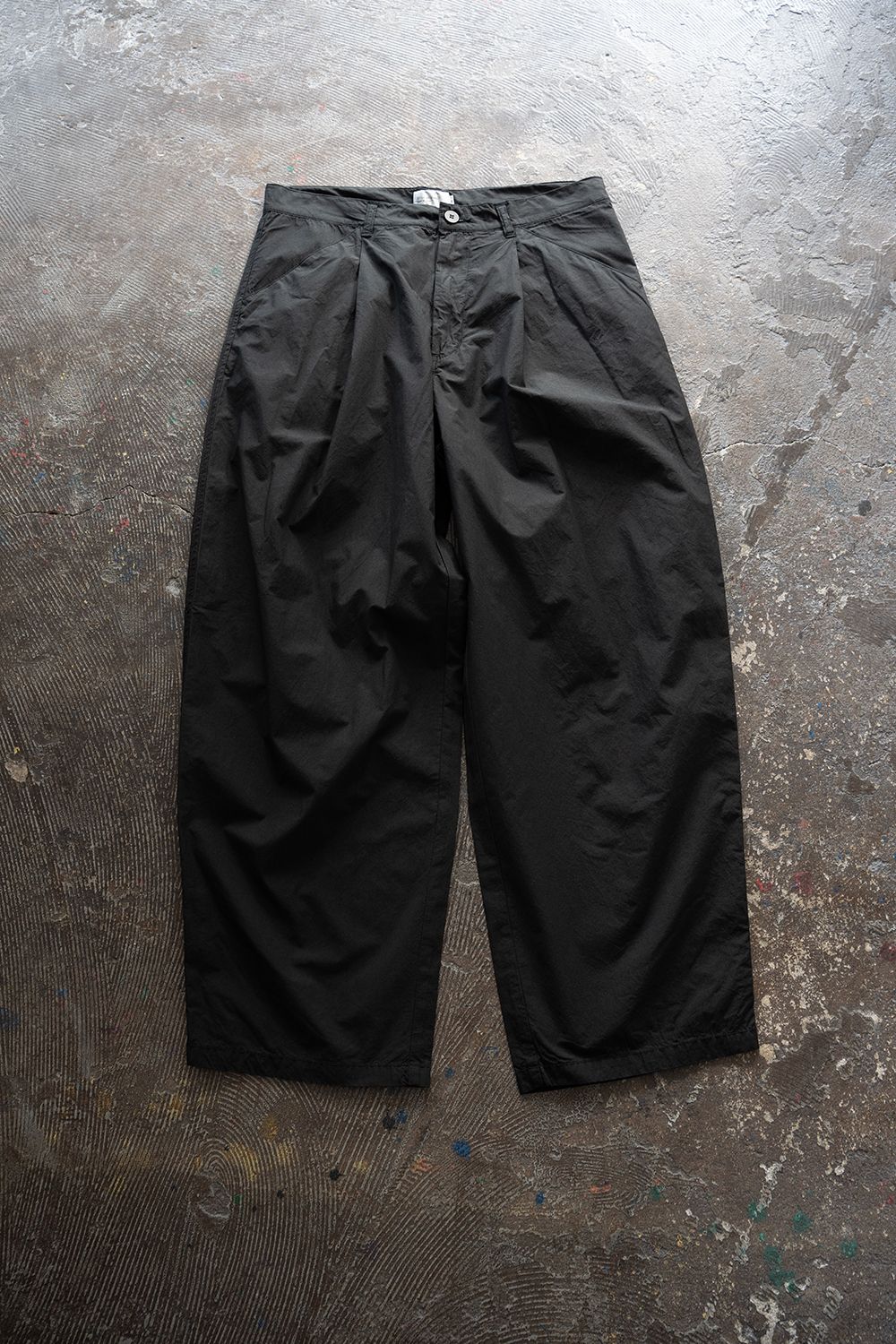 【26SS】ガーメントダイワンタックパンツ(INK BLACK)