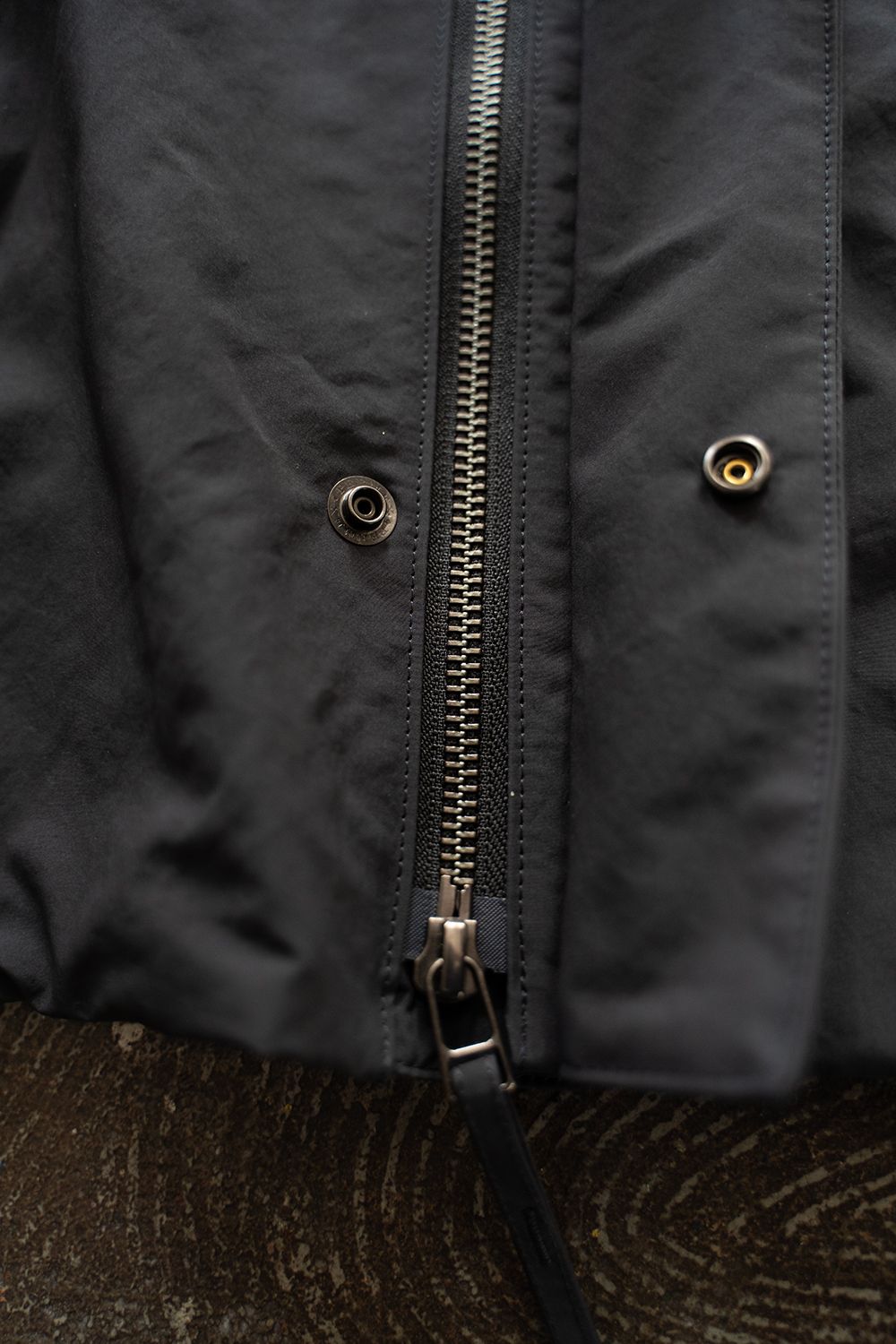 【ラスト1点】【24AW】撥水ポリエステルスタンドカラーブルゾン(INK BLACK)