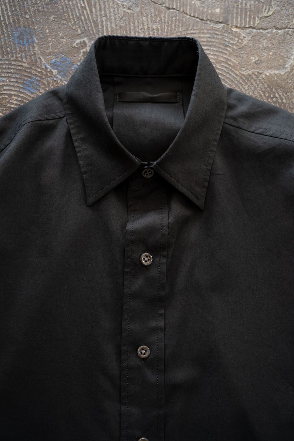 【ラスト1点】【25AW】Air Lawn L/S Shirt/エアーローンロングスリーブシャツ(BLACK)