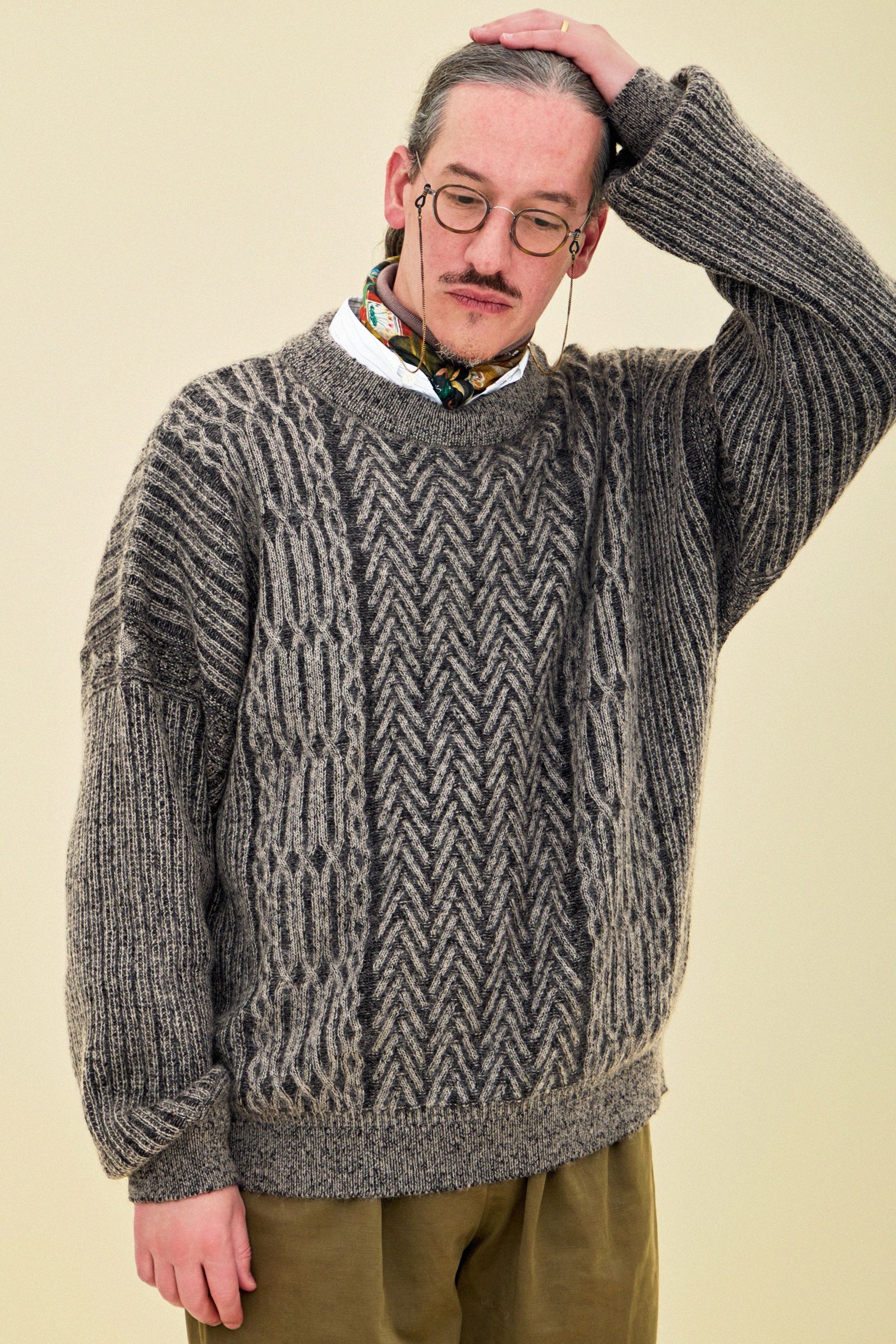 YASHIKI - 【25AW】Sekkei Mohair Knit(BEIGE) | Salty