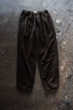【26AW】カシミア混イージーパンツ(DARK BROWN)