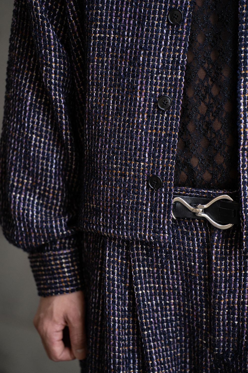 juha - 【ラスト1点】【24AW】Loop Tweed Short Jacket/ループ