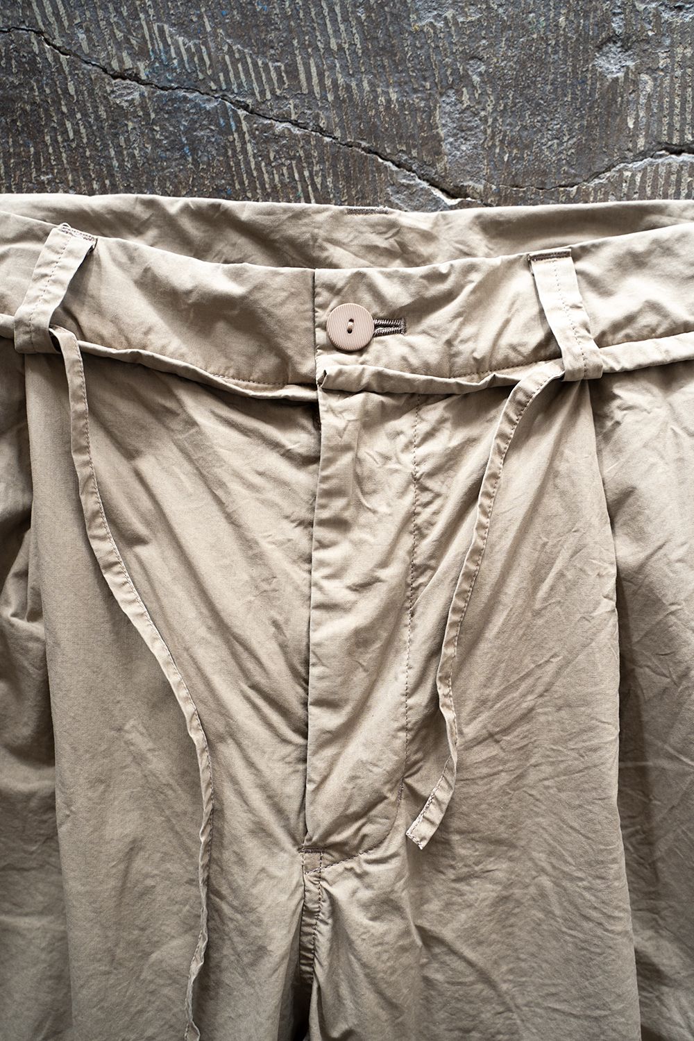 【ラスト1点】【22SS】Back Seam Garment Dyed Pants(KHAKI)
