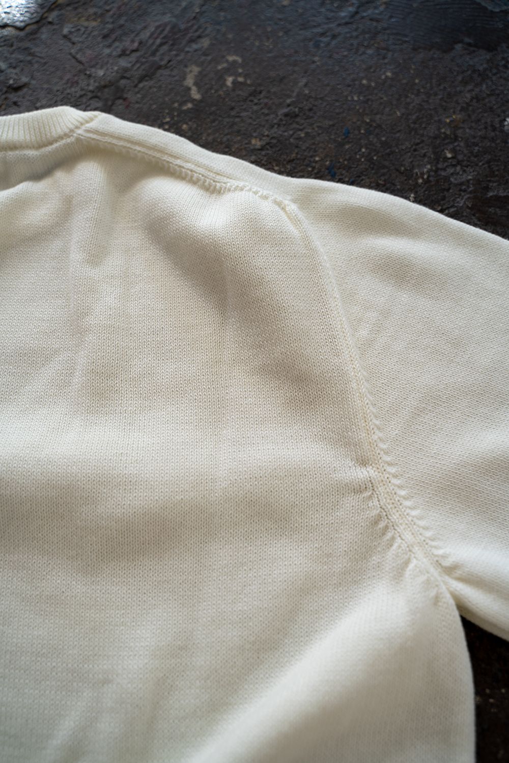【ラスト1点】アスペロコットンプレーティングニット(OFF WHITE)
