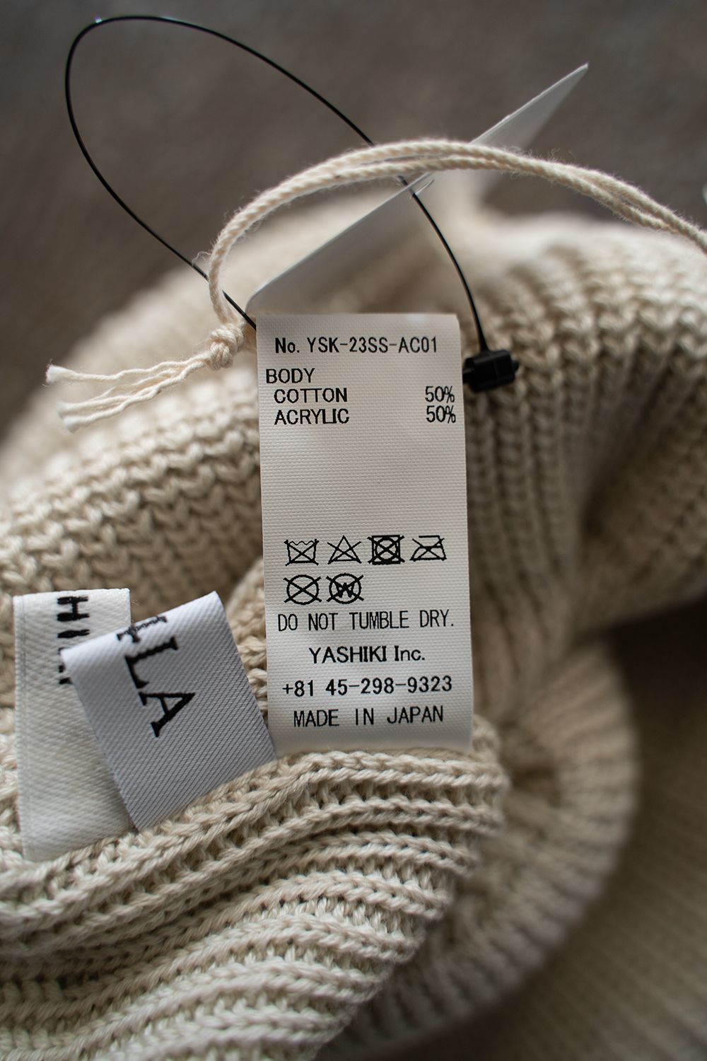 【23SS】Yagasuri Knit Cap(IVORY)