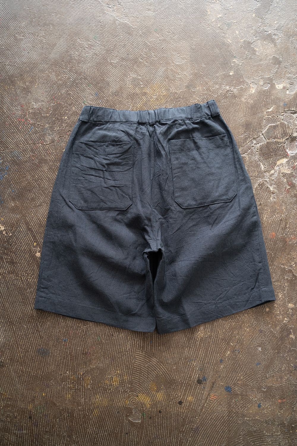 teloplan ハーフパンツ STILL BY HAND - 【ラスト1点】【24SS】リネン×ラミーハーフ