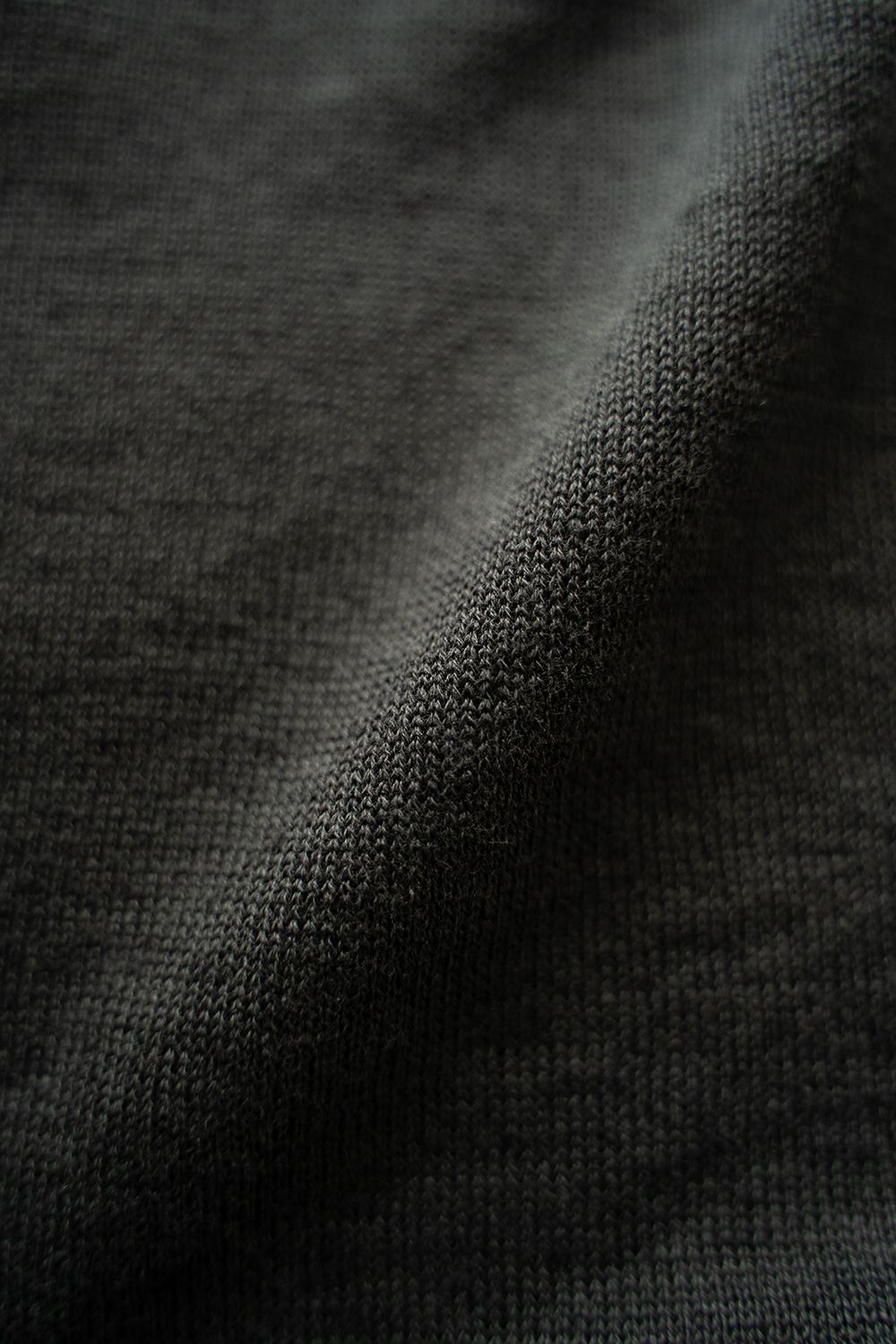 【ラスト1点】【25SS】リネン×コットンニットTee(GREEN CHARCOAL)