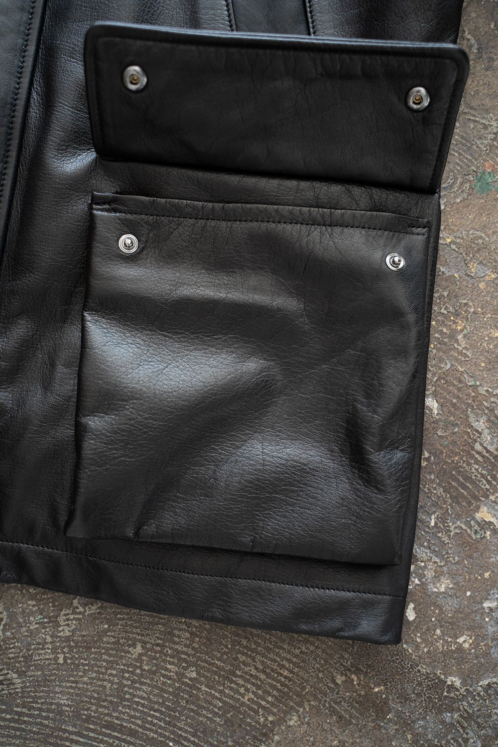 【24AW】Riding Leather Jacket/ライディングレザージャケット(BLACK)