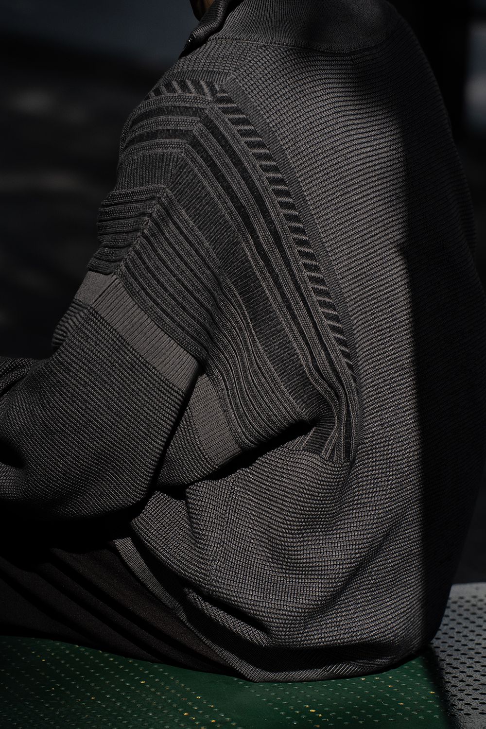 【ラスト1点】【25AW】Fuyushigure Half Zip Knit(BLACK)