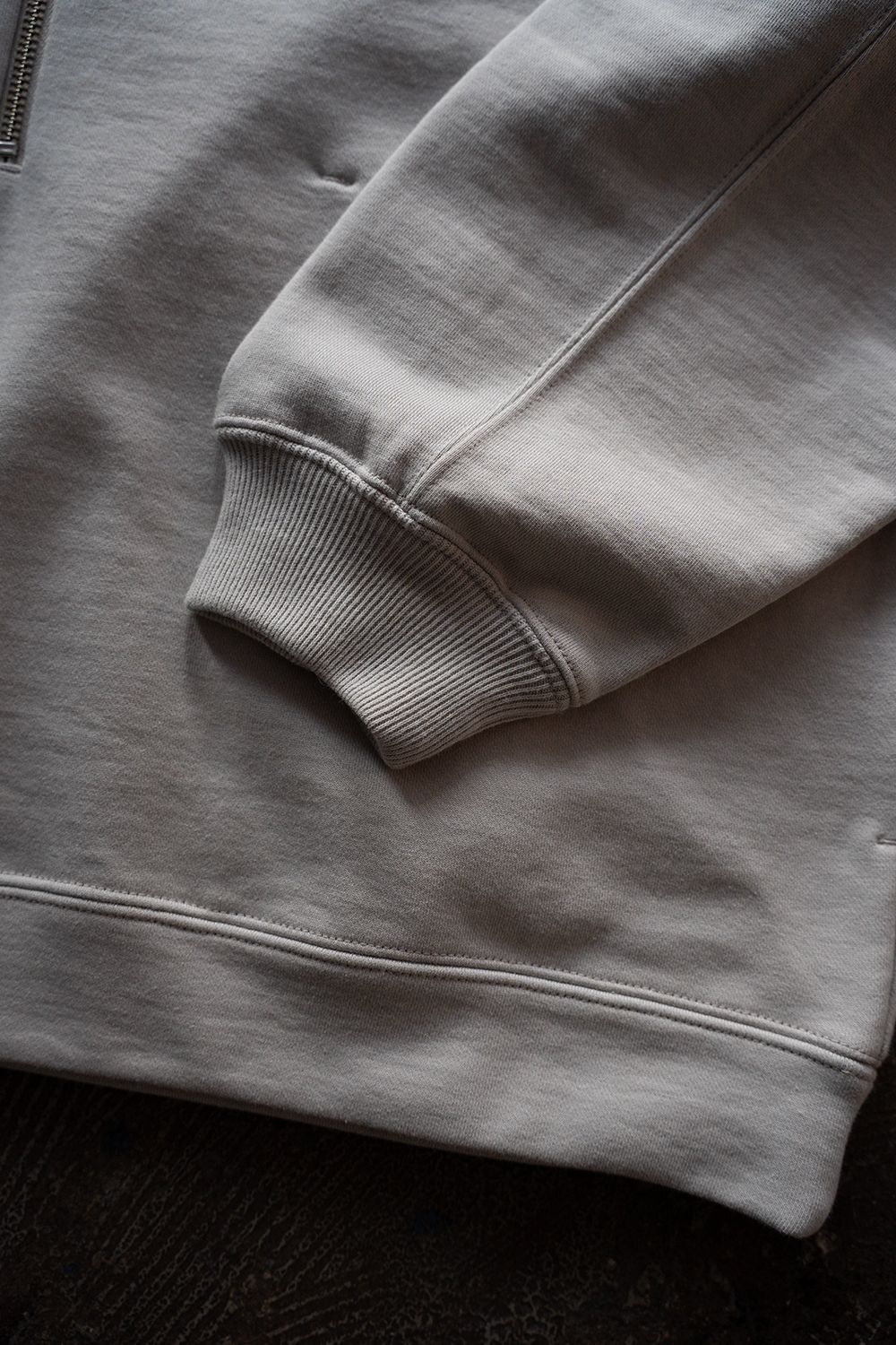 【ラスト1点】【25AW】ハーフジッププルオーバースウェット(PINK BEIGE)