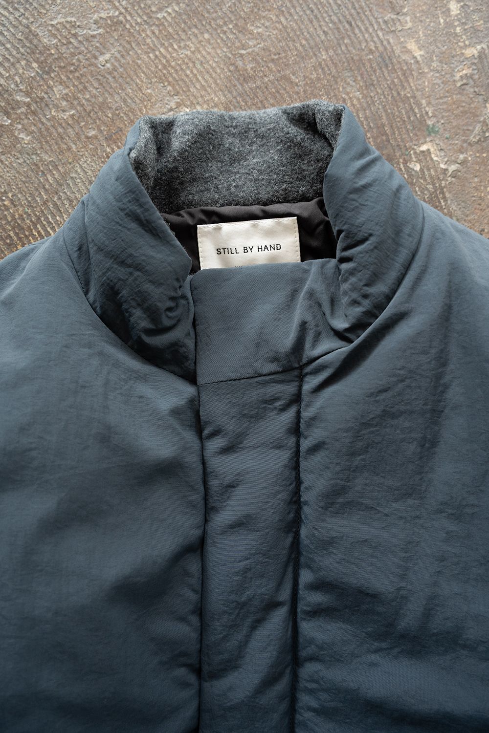 【25AW】シンサレートスタンドカラーブルゾン(TEAL BLUE)