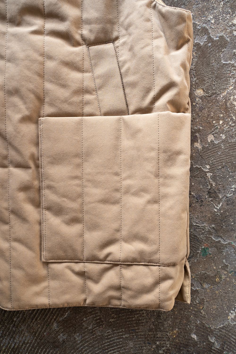 【ラスト1点】【22AW】コットンギャバジンシンサレートベスト(BEIGE)