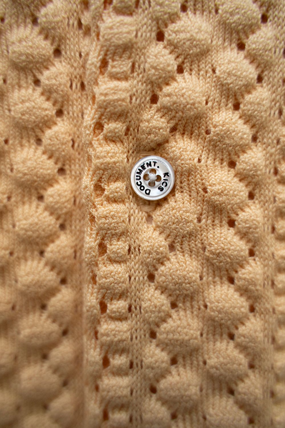 【ラスト1点】【24SS】Barfuss Knit H/S Shirt/バルファスニットハーフスリーブシャツ(YELLOW)
