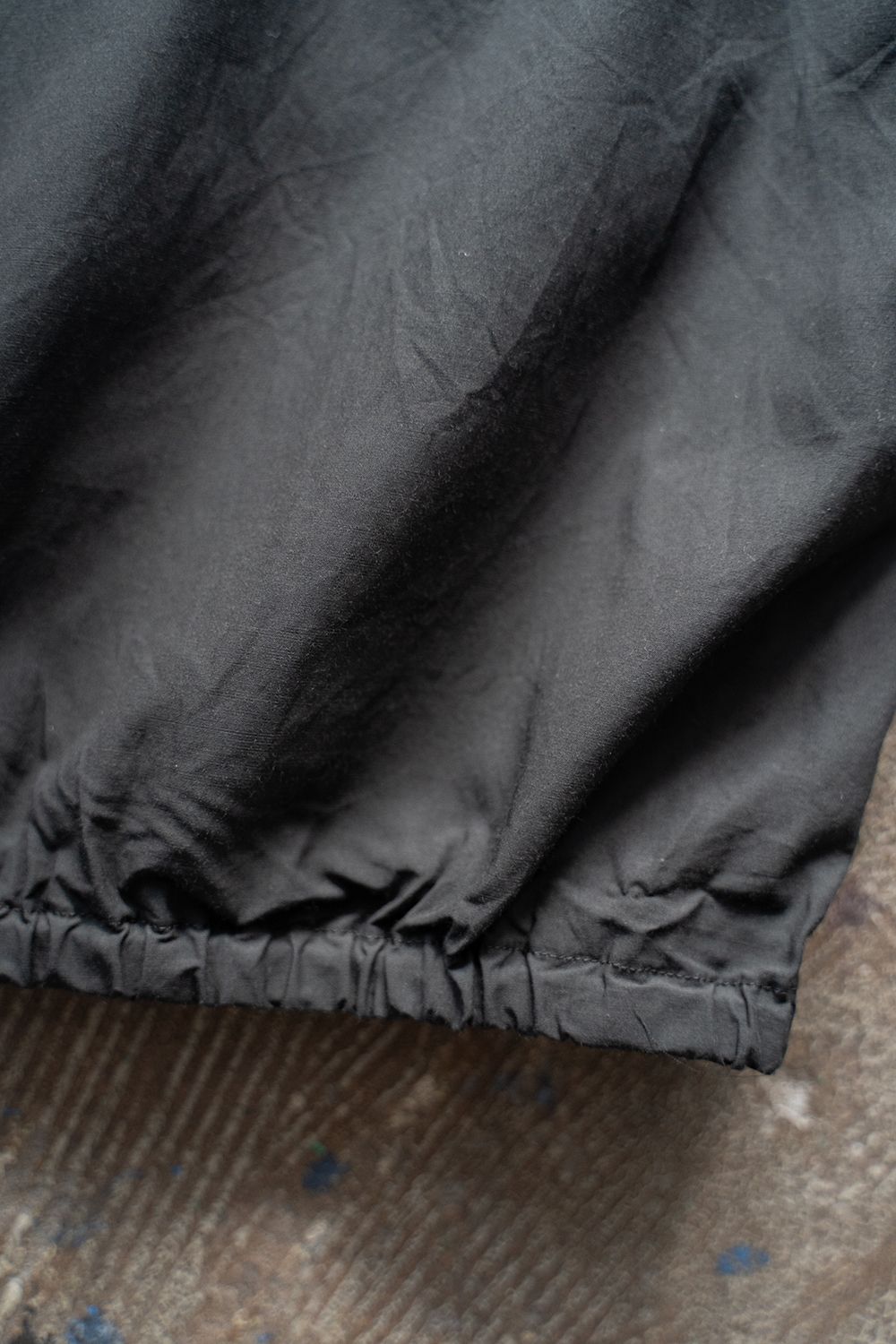 【ラスト1点】【24SS】キュプラ×綿シャツブルゾン(BLACK)