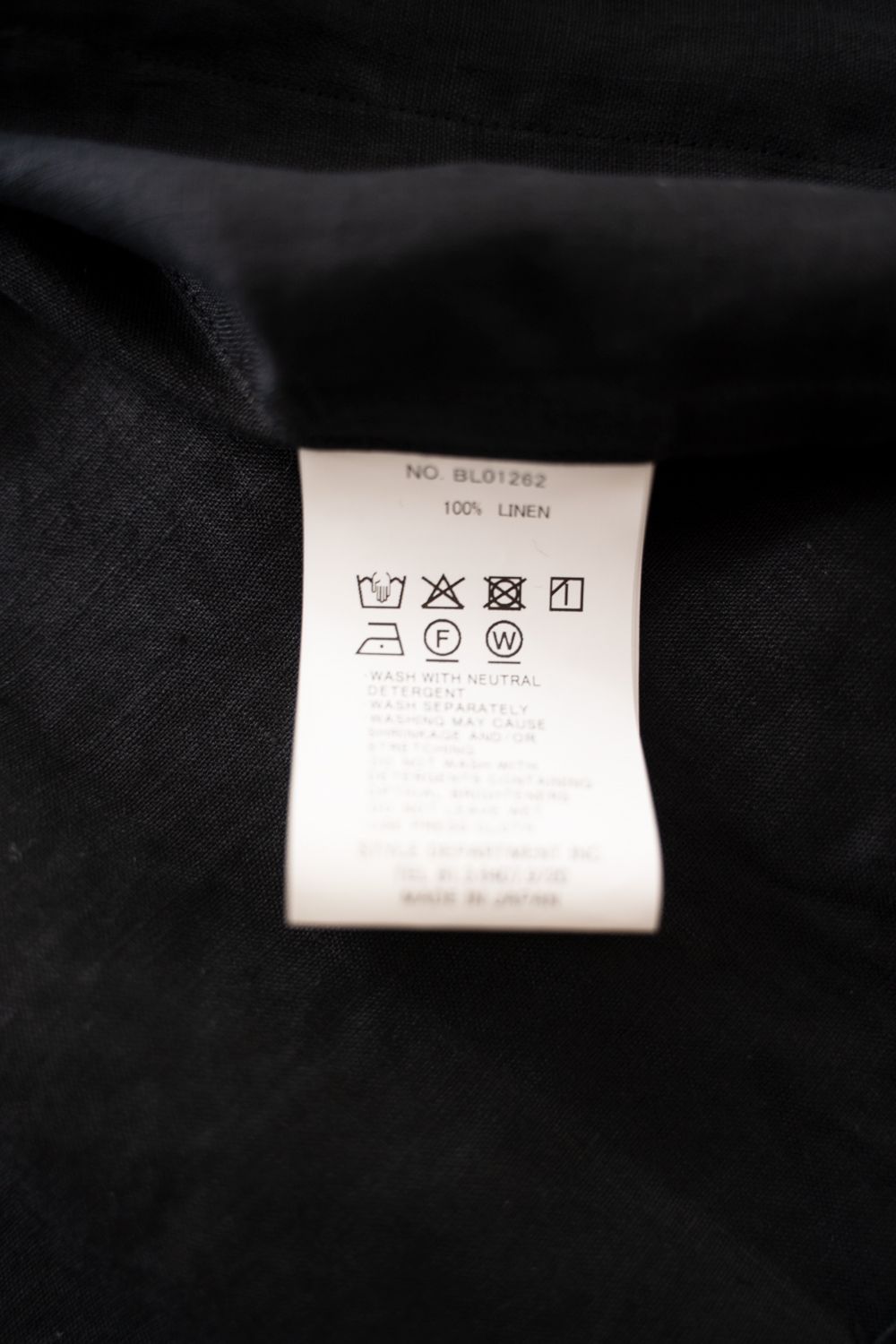 【ラスト1点】【26SS】リネンミニマルカバーオールジャケット(BLACK)