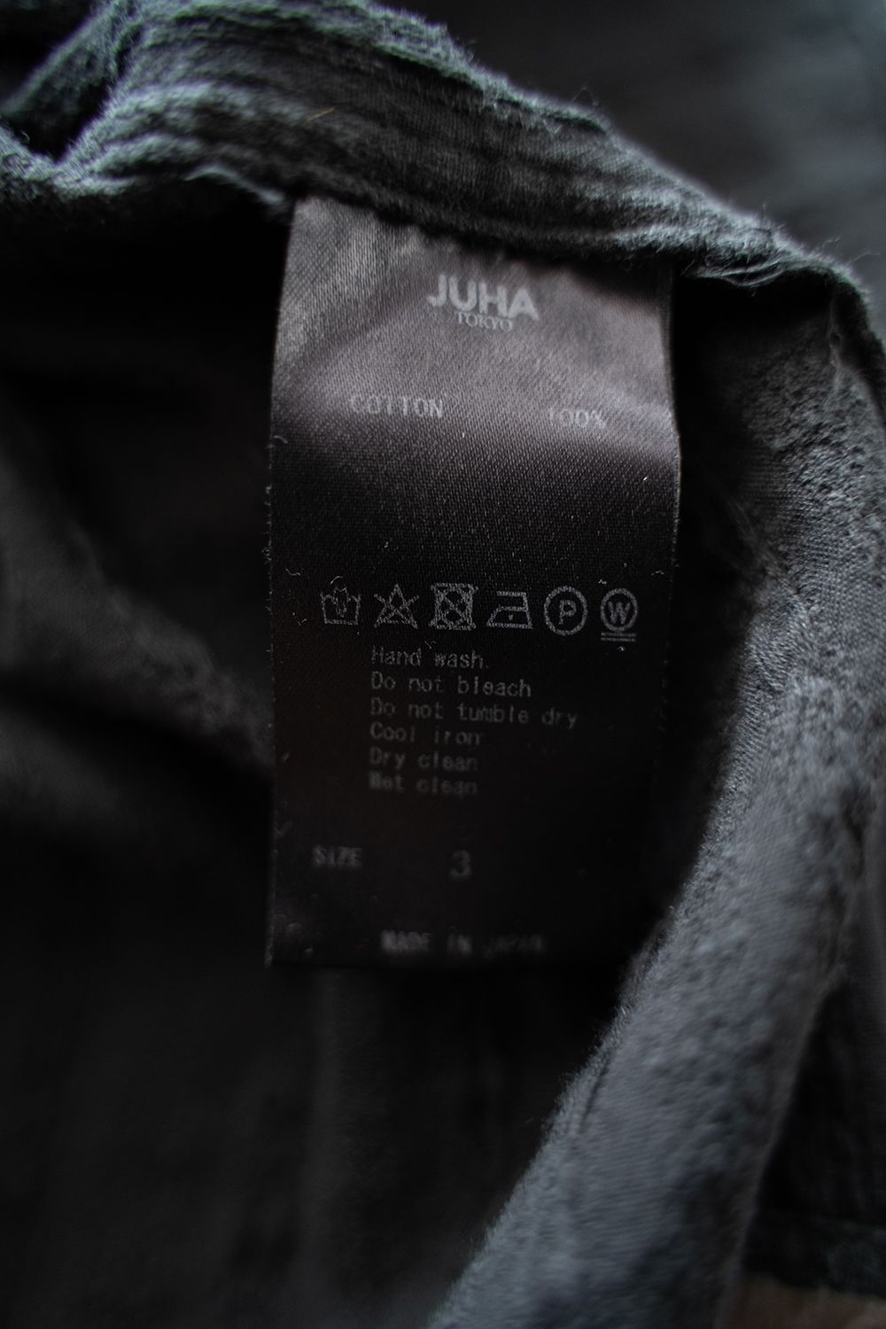 【ラスト1点】【23SS】Garmentdye Leno Cloth L/S Shirt/ガーメントダイレノクロスロングスリーブシャツ(BLACK)