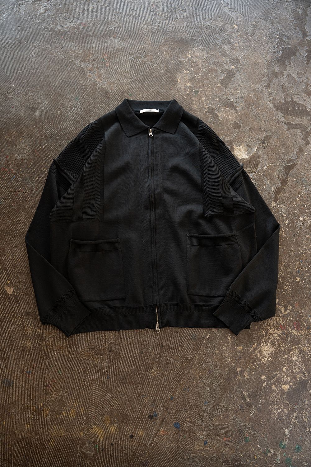 【26AW】Akiyo Zip Cardigan(BLACK)