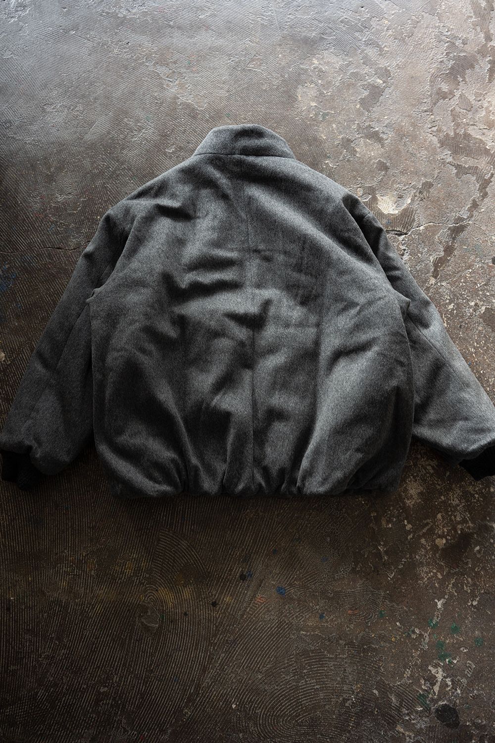 【26AW】Super100'sローデンクロスシンサレートスタンドカラーブルゾン(GRAY)