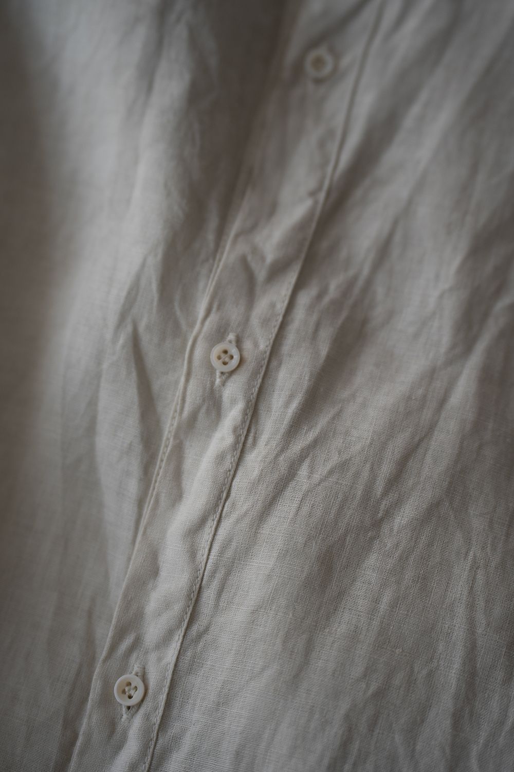 大麻シャツ 3(ベンガラ白)