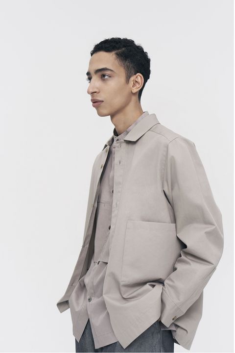 【ラスト1点】【20AW】Box Placket Overshirt(BEIGE)